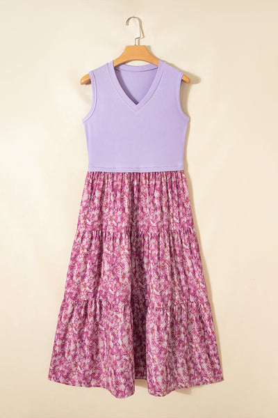 Lavender Bloom Harmony Maxi Dress