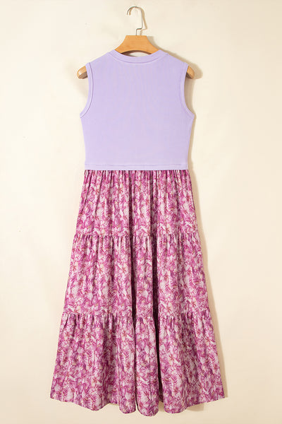 Lavender Bloom Harmony Maxi Dress