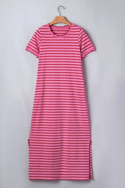Sweet Stripe Stroll Maxi Dress