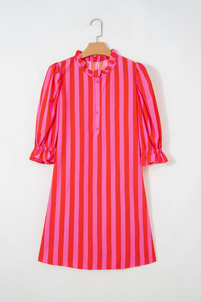 Pink Lemonade Lane Stripe Dress