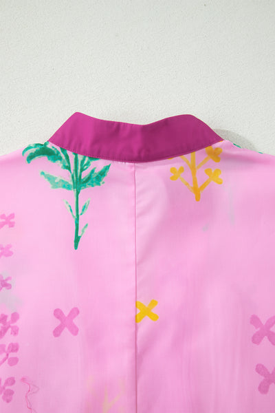 Pink Petals Promenade Midi Dress