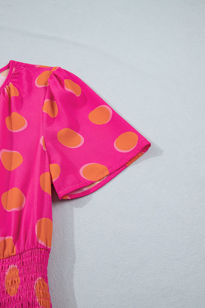 Pink Lemonade Polka Dot Midi Dress