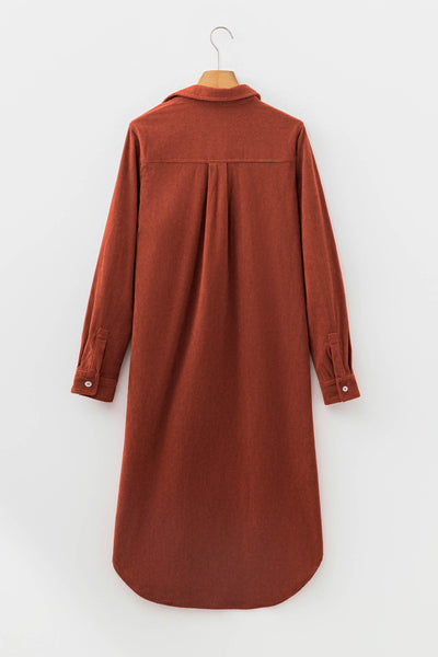 Autumn Hearth Corduroy Shirt Dress