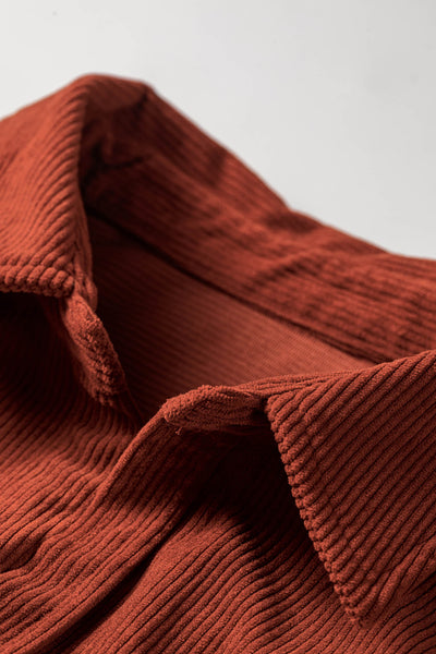 Autumn Hearth Corduroy Shirt Dress
