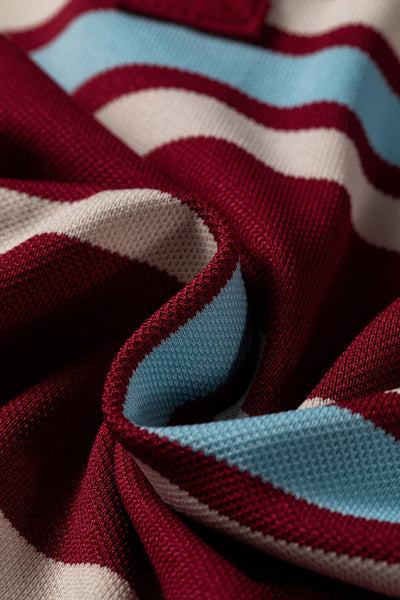 Varsity Spirit Stripe Polo Dress