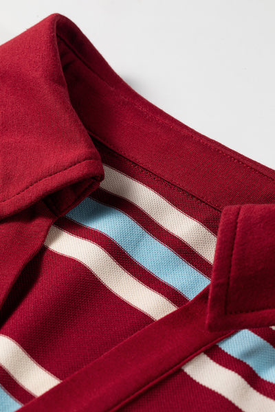 Varsity Spirit Stripe Polo Dress