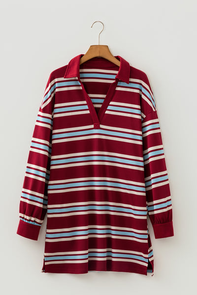 Varsity Spirit Stripe Polo Dress