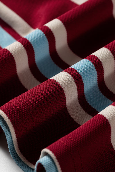 Varsity Spirit Stripe Polo Dress