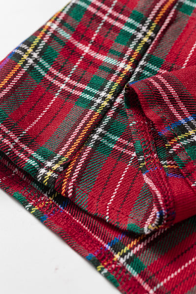 Holly Manor Plaid Ruffle Shirt Dress
