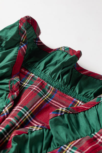 Holly Manor Plaid Ruffle Shirt Dress