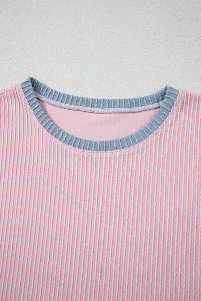 Pastel Ribbed Lounge Set