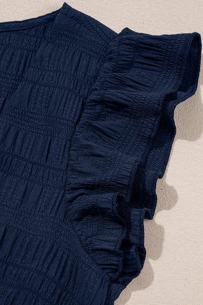 Midnight Breezy Ruffle Set