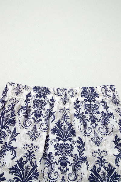 Santorini Stroll Printed Maxi Skirt