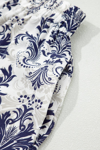 Santorini Stroll Printed Maxi Skirt