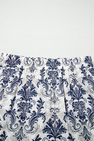 Santorini Stroll Printed Maxi Skirt