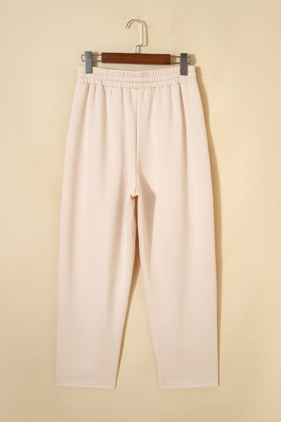 Ivory Bloom Eyelet Joggers