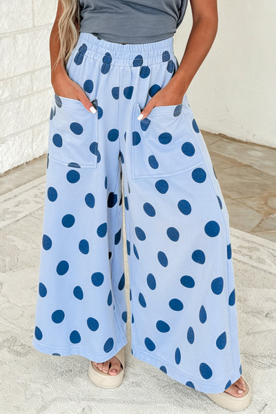 Bluebell Polka Lounge Wide Leg Pants