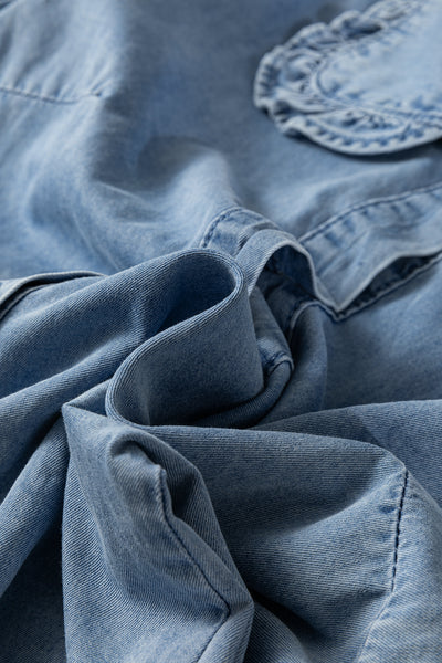 Ruffled Denim Darling Shirt