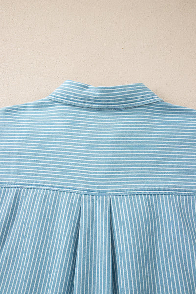 Coastal Stripe Button-Down Shirt