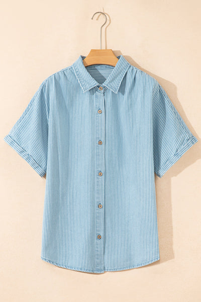 Coastal Stripe Button-Down Shirt