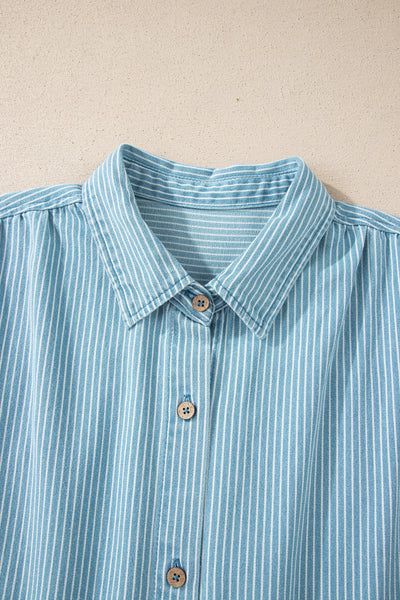 Coastal Stripe Button-Down Shirt