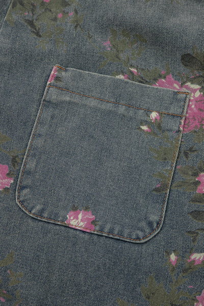 Rosewood Garden Denim Jumpsuit