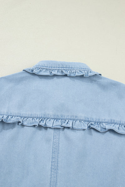 Midnight Magnolia Denim Swing Dress