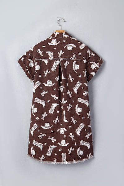 Desert Rodeo Charm Shirt Dress