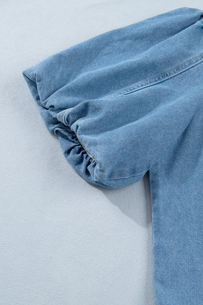 Bluebell Breeze Denim Babydoll Dress