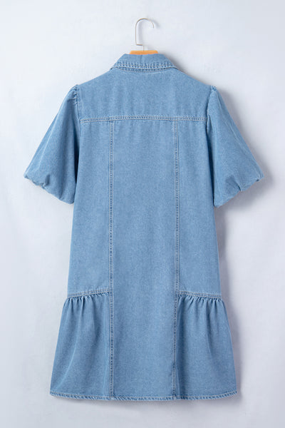 Bluebell Breeze Denim Babydoll Dress