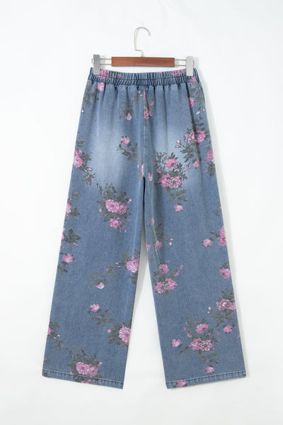 Blushing Garden Wide Leg Pants