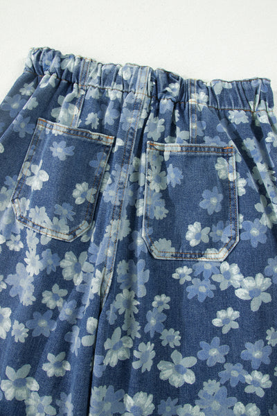 Bluebell Bloom Barrel Leg Pants