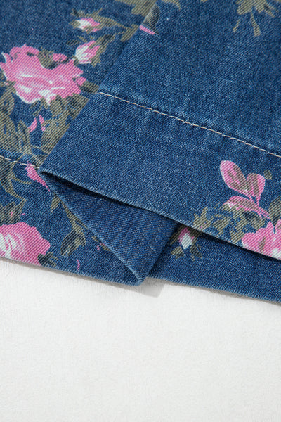 Midnight Rose Denim Palazzo Pants