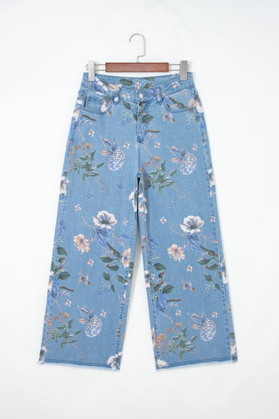 Meadowlight Floral Wide Leg Jeans