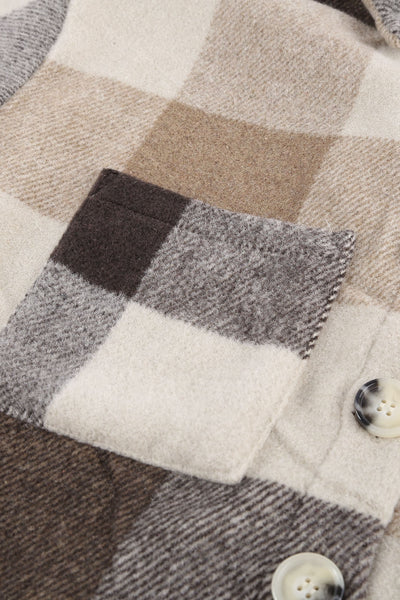 Mocha Patchwork Shacket