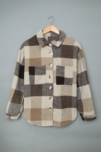 Mocha Patchwork Shacket