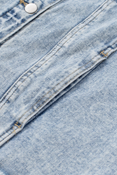 Rebel Edge Distressed Denim Jacket