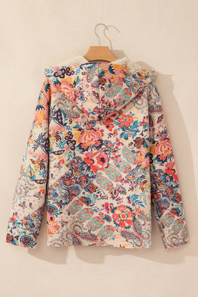Boho Bloom Sherpa Jacket