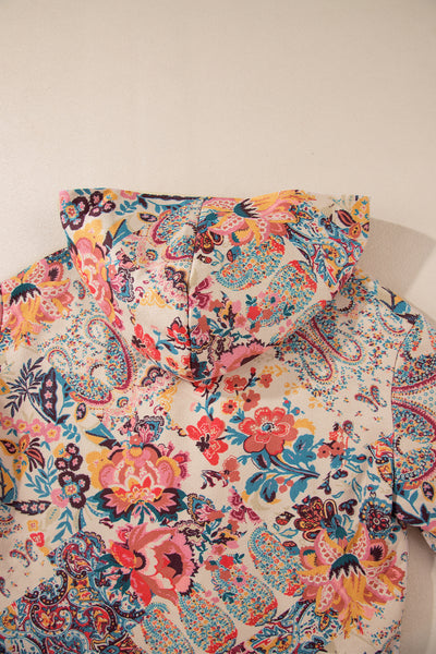 Boho Bloom Sherpa Jacket
