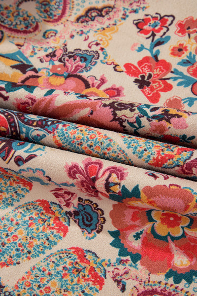 Boho Bloom Sherpa Jacket