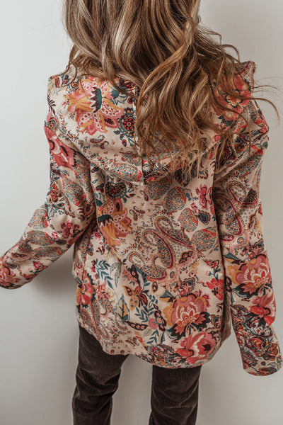 Boho Bloom Sherpa Jacket