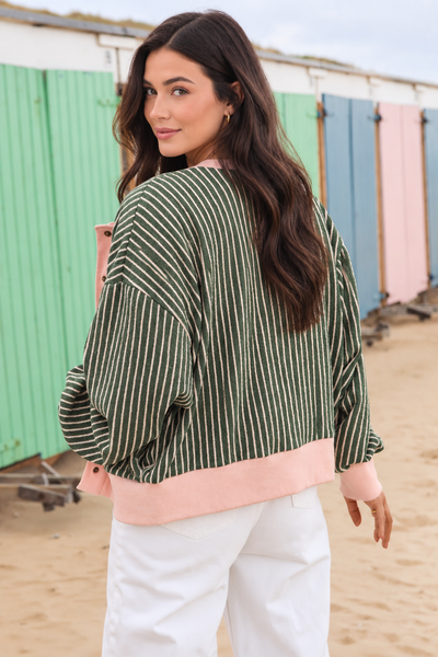 Meadowline Stripe Cardigan