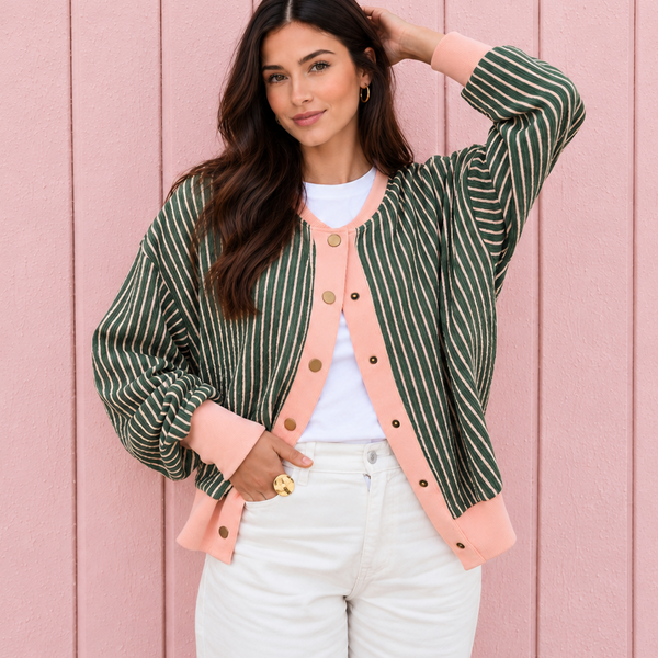 Meadowline Stripe Cardigan
