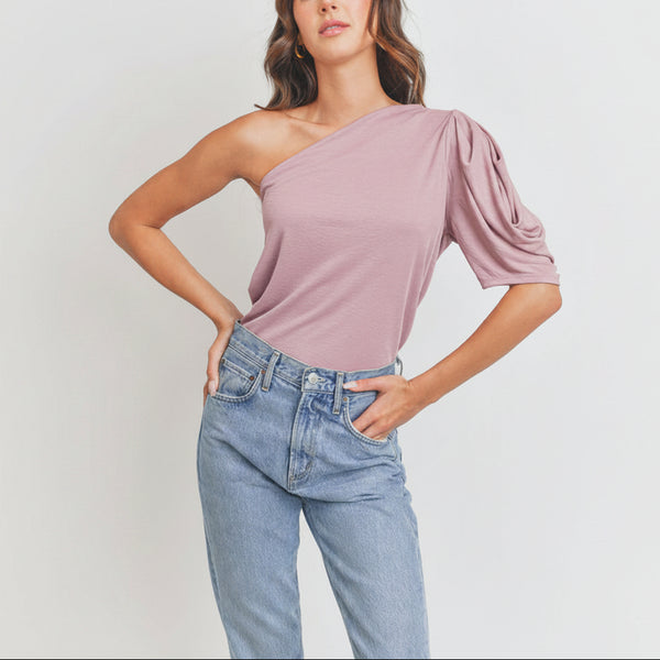 Savannah Glow One-Shoulder Top