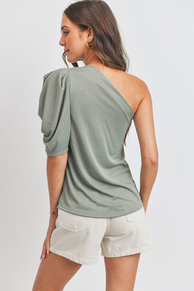 Savannah Glow One-Shoulder Top
