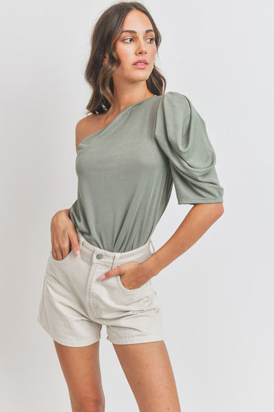 Savannah Glow One-Shoulder Top