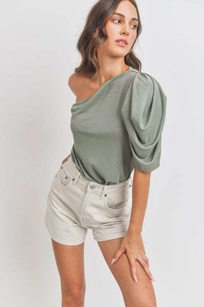 Savannah Glow One-Shoulder Top