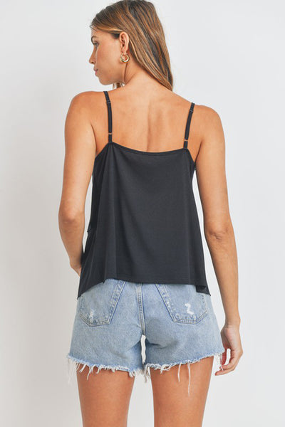 Seaside Breeze Tiered Ruffle Cami
