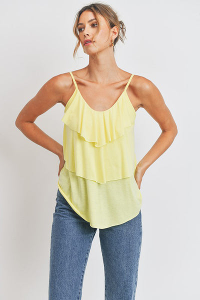 Seaside Breeze Tiered Ruffle Cami