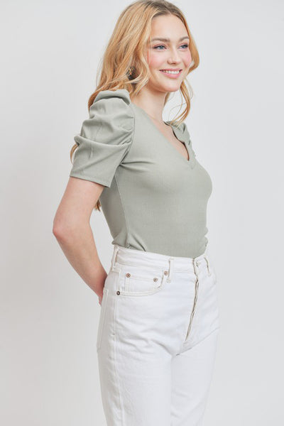 Blushing Belle Puff Sleeve Top